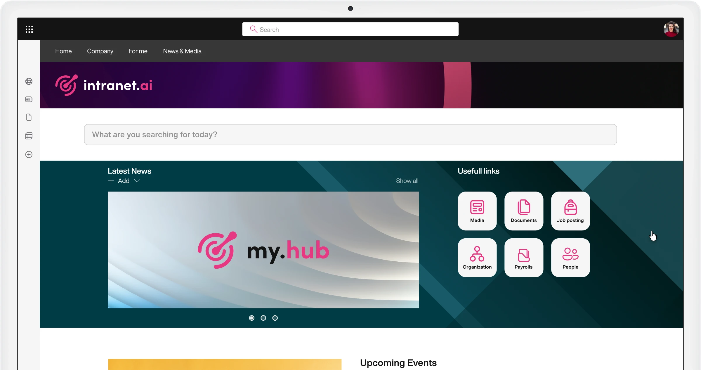 Abschnitte mit individuellem Hintergrund