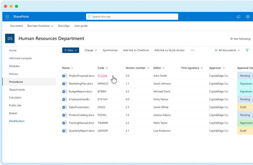 Document management SharePoint intranet