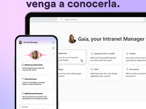 Ahora integrado con Gaia, su nueva Intranet Manager