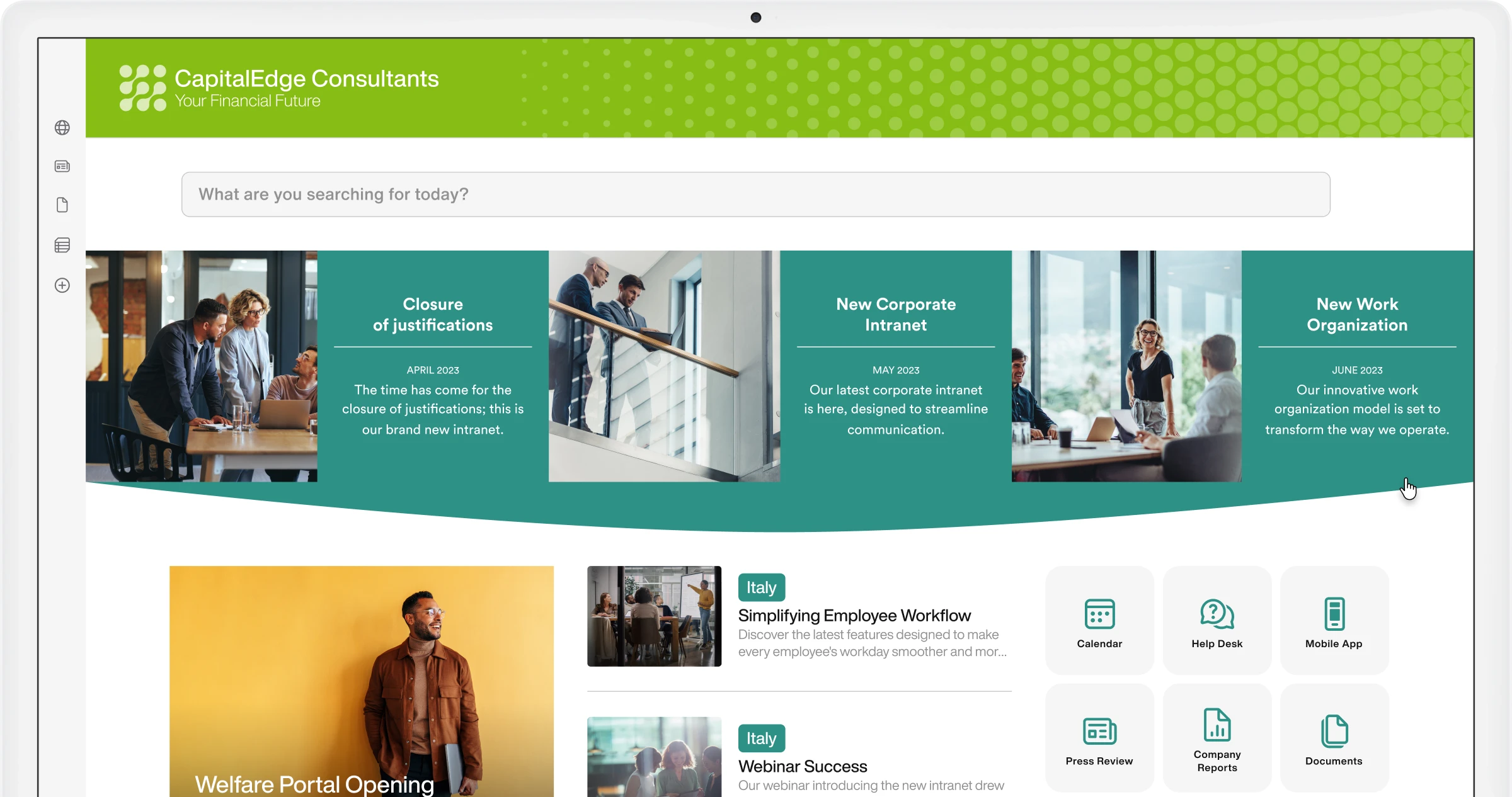 Themen für das Intranet