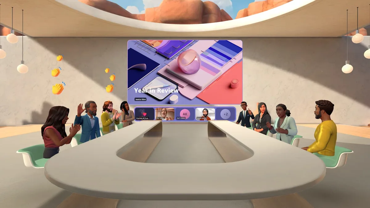 Immersive Räume in Microsoft Teams mit Mesh erstellen