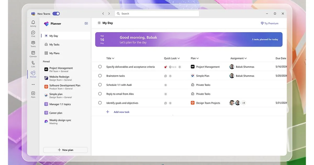 Gestionar las actividades personales y de equipo con Microsoft Planner