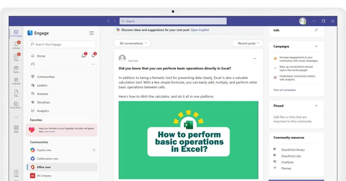 Microlecciones en la comunidad dedicada a Microsoft 365 de intranet.ai