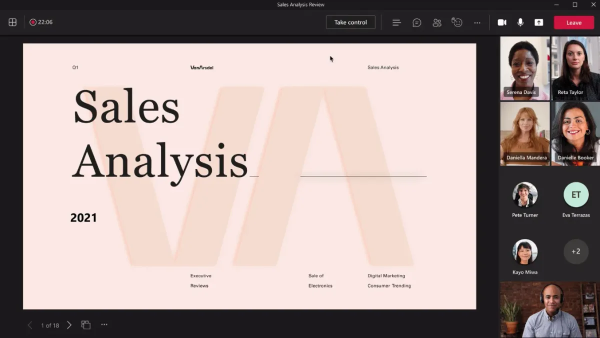 PowerPoint en Microsoft Teams app