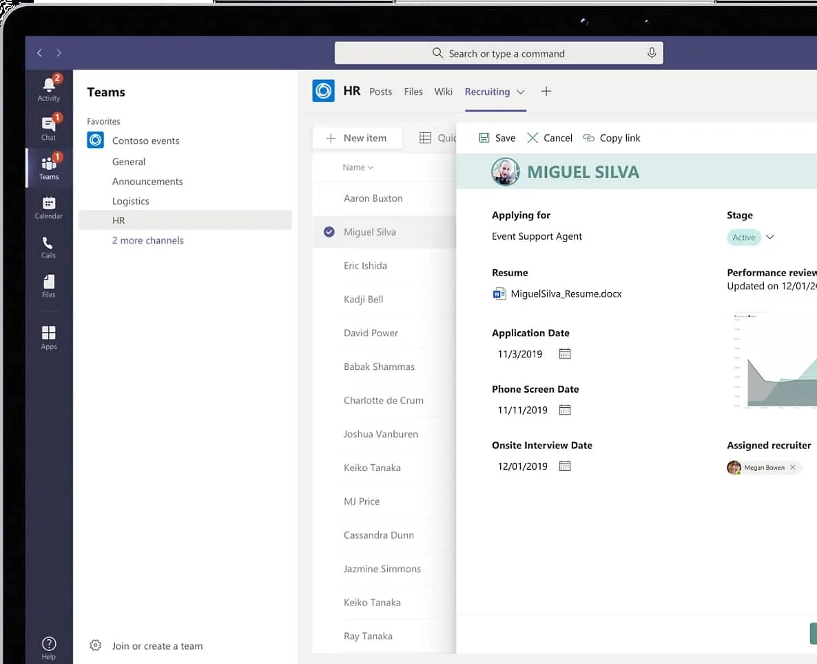 Detaljer för Microsoft Lists integrerat med Power Apps