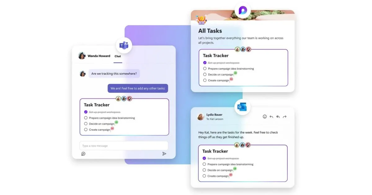 Microsoft Loop-Listen synchronisiert in Teams und Outlook