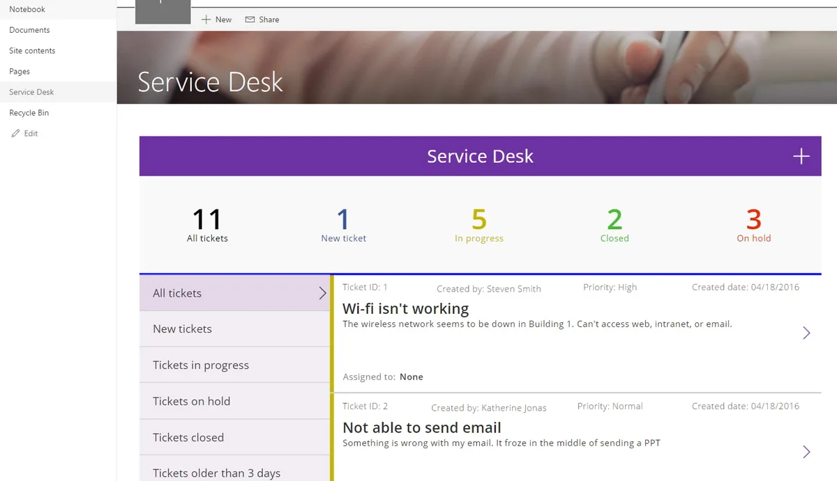 Intégrer des données dans SharePoint via Power Apps
