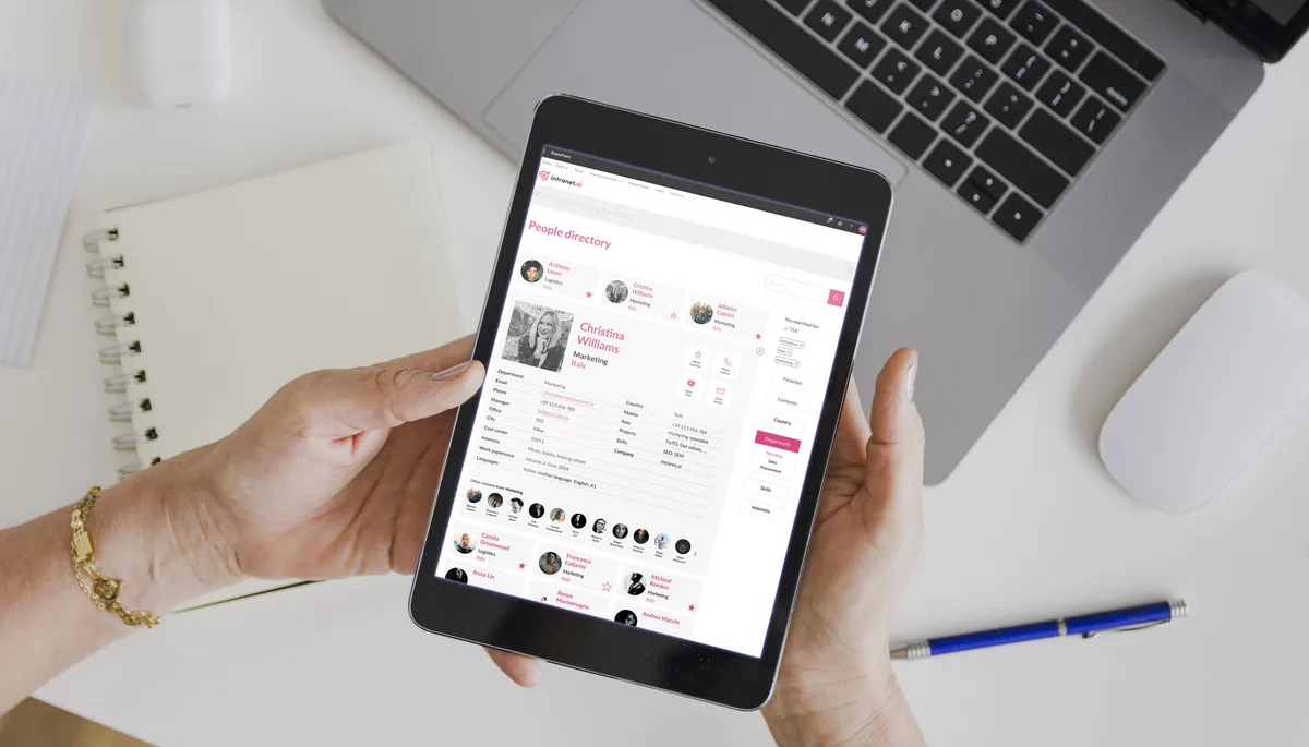 use the intranet as a social area for employees