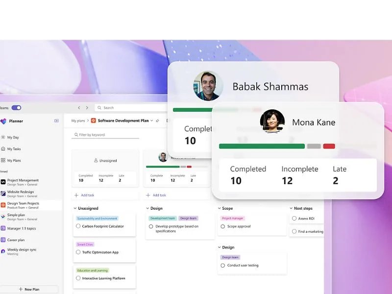 Supervisar las actividades del proyecto con Microsoft Planner