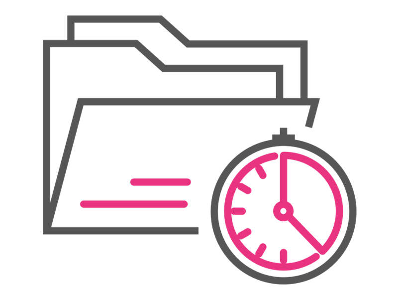 time wasted searching for necessary files and documents