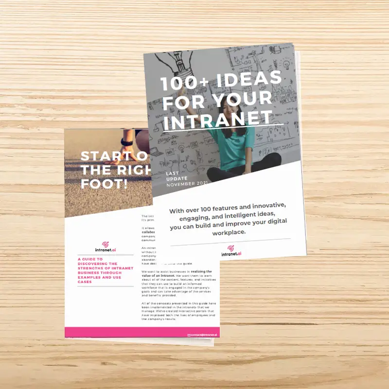 100+ ideas for your intranet