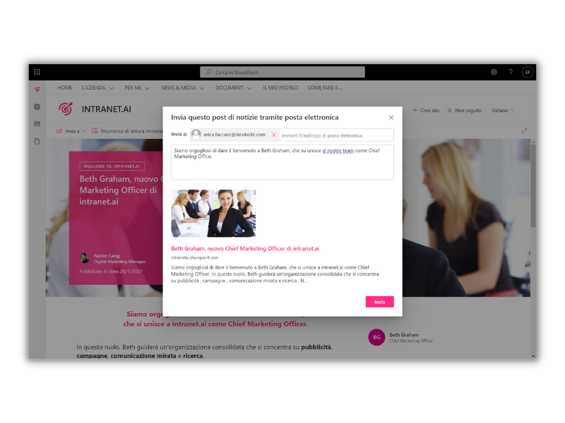 newsletter aziendale