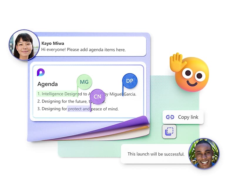 Collaborare in tempo reale con Microsoft Teams di Microsoft 365