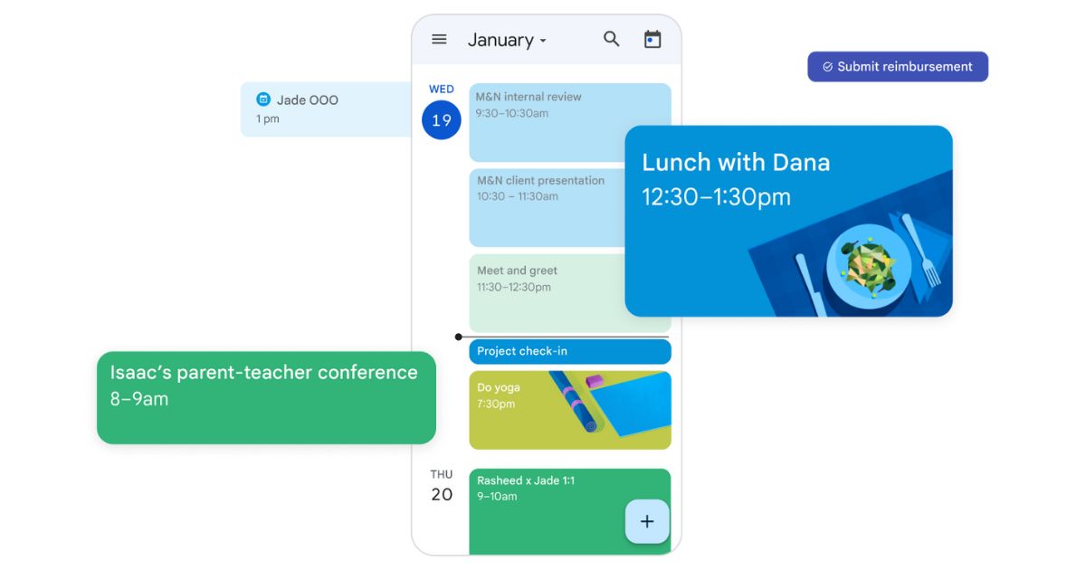 Organizzare gli appuntamenti in Google Calendar