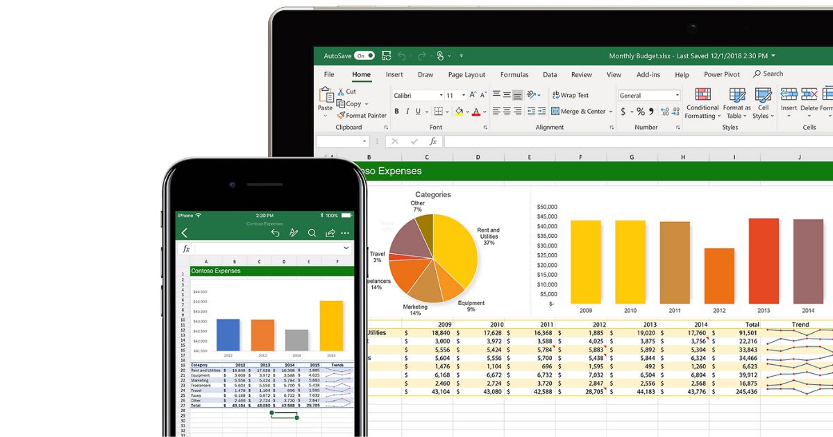 Diagrammbasierte Analyse in Office 365 Excel