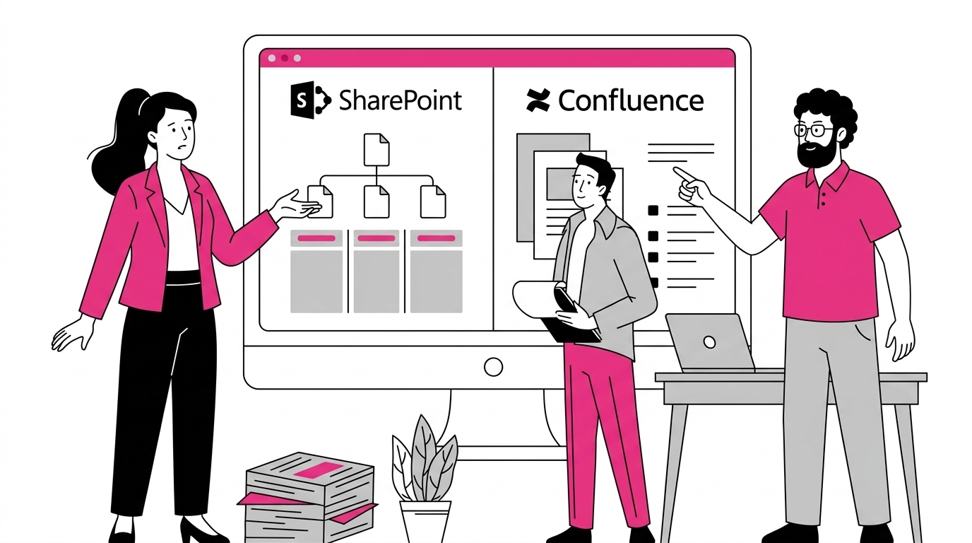 SharePoint vs Confluence: confronto tra funzionalità e casi d’uso